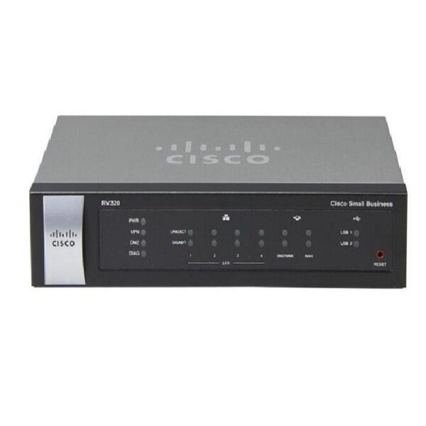 Cisco RV320-K9 4 Ports Dual WAN VPN Router Small Business