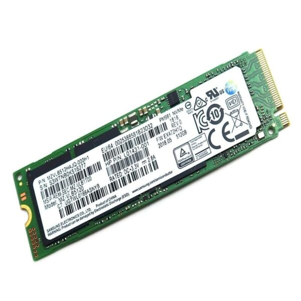 Samsung MZ-VLB5120 512GB PCI-E SSD PM981 3d V Nand MLC